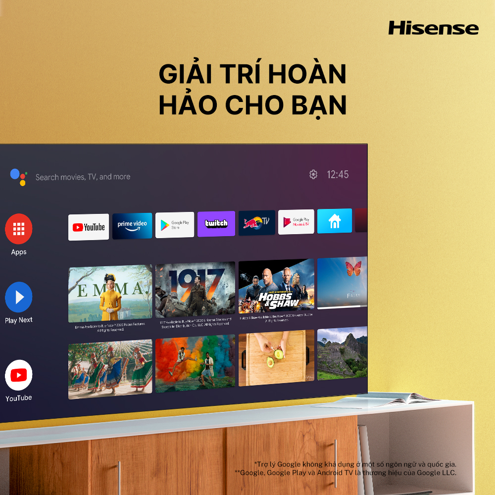 Hisense Android Tivi Full HD 40inch HD 32inch Trợ lý ảo Google Tivi giá rẻ - Bảo hành 2 năm
