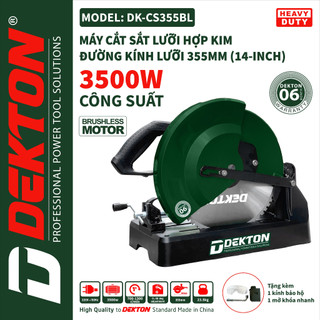 Máy cắt sắt lưỡi hợp kim dekton 355mm / dk-cs355bl / motor brushless - tua chậm 700/900/1100/1300/rpm