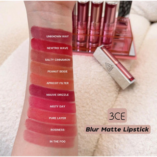 [Chính Hãng - Sẵn] Son Thỏi Lì Mịn 3CE Blur Matte Lipstick New