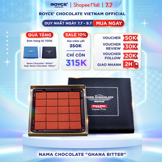 Royce' Chocolate tươi Nama “Ghana Bitter” - Royce' Nama Chocolate “Ghana Bitter” -  Lưu ý chỉ áp dụng ship hỏa tốc