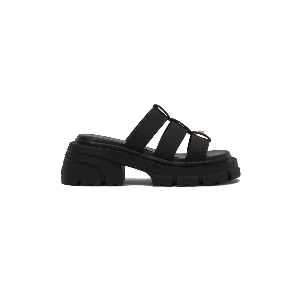 Dép Sandal Nữ THEWOLF QUEEN CAGE SANDAL - BLACK