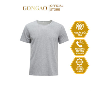 Áo Thun Lót Nam GONGAO Tay Ngắn Cổ Tròn Đơn Giản Chất Thun Cotton 100% Thấm Hút Mồ Hôi