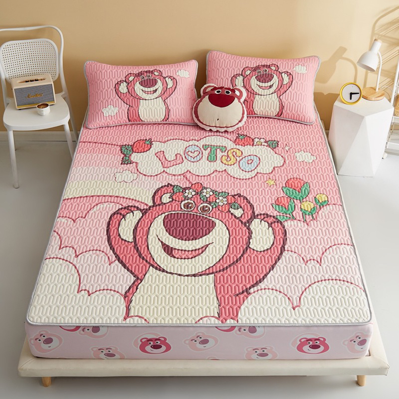 Set chiếu điều hoà latex cao su non 6D IGUN BEDDING chun bọc nệm từ 32