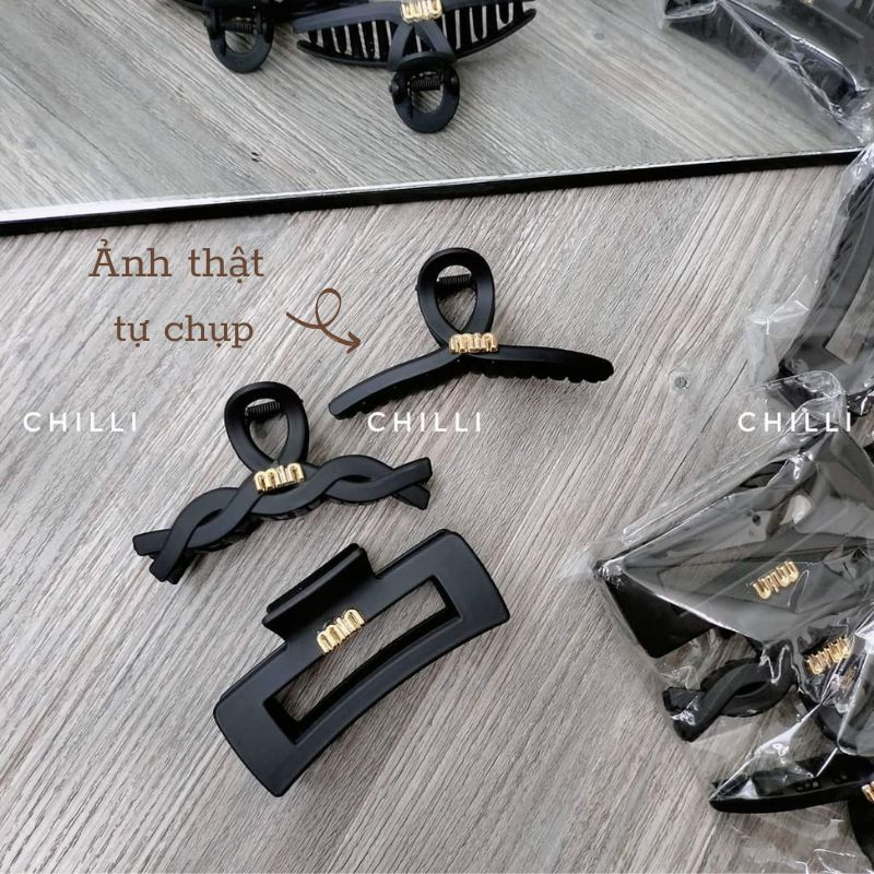 Set 3c Kẹp Tóc Hàn Quốc Kẹp Càng Cua Xoắn Hàng Đẹp Chắc Chắn