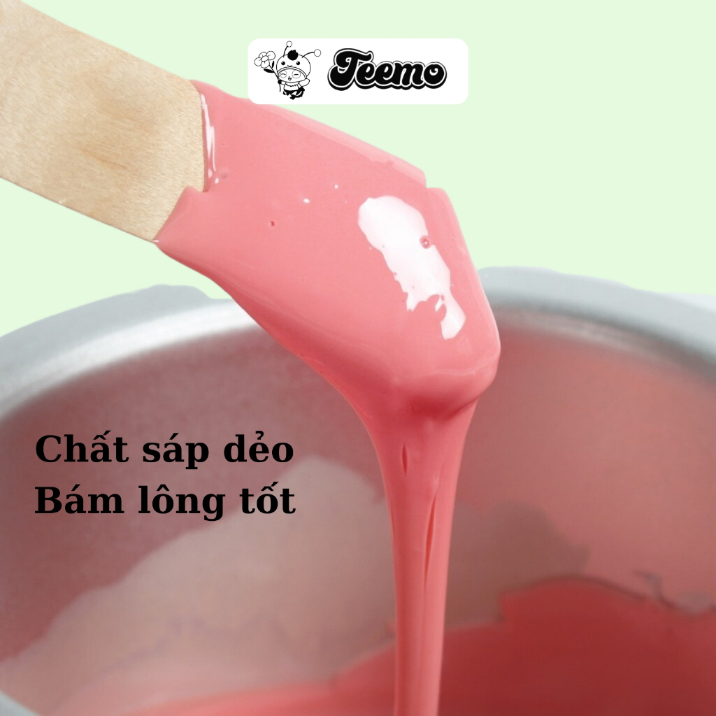 Sáp wax lông dừa màu hồng pastel dành cho da nhạy cảm