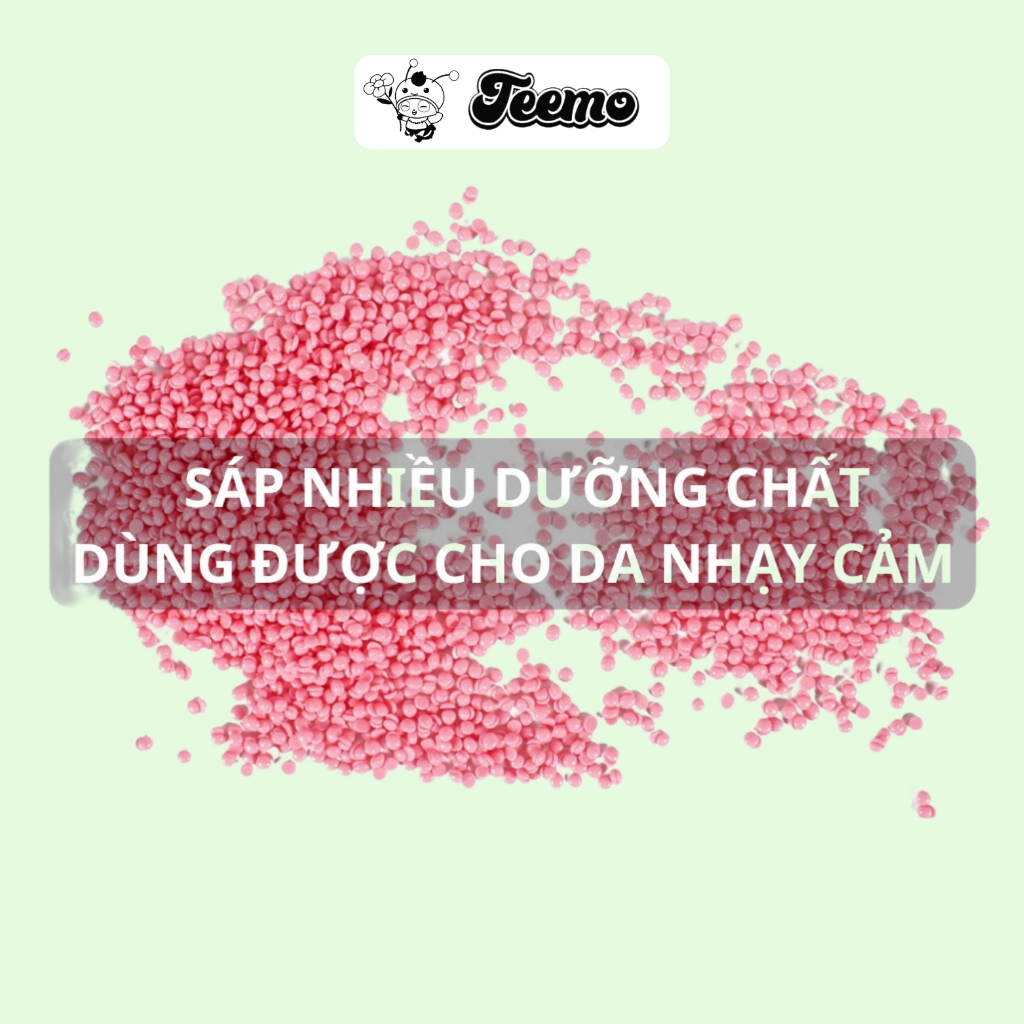 Sáp wax lông dừa màu hồng pastel dành cho da nhạy cảm