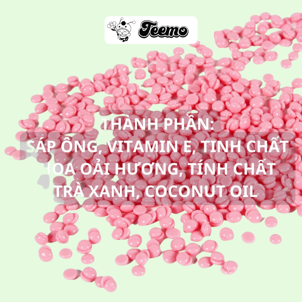 Sáp wax lông dừa màu hồng pastel dành cho da nhạy cảm