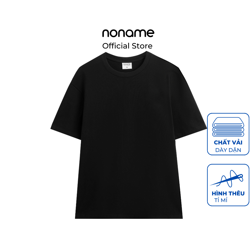 Áo Thun Unisex noname Solid /Black_NNRAD4001S