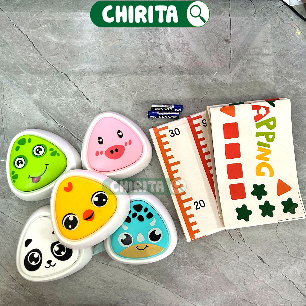 Bộ Chạm Nhảy Tăng Chiều Cao Cho Bé Đếm Số Tiếng Việt - Chuông Chạm Nhảy Phát Triển Chiều Cao Tự Nhiên Cho Trẻ CHIRITA