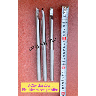 Móc lốp xe máy , cạy vỏ xe máy, xe đạp điện inox 304 phi 14mm loại cong nhiều