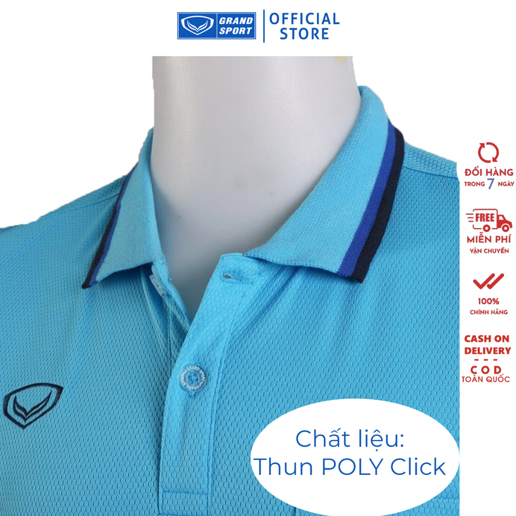 Áo Polo Thun Thể Thao Grand Sport 12588 Thoáng Mát Nhanh Khô Chống Nhăn Made in ThaiLand