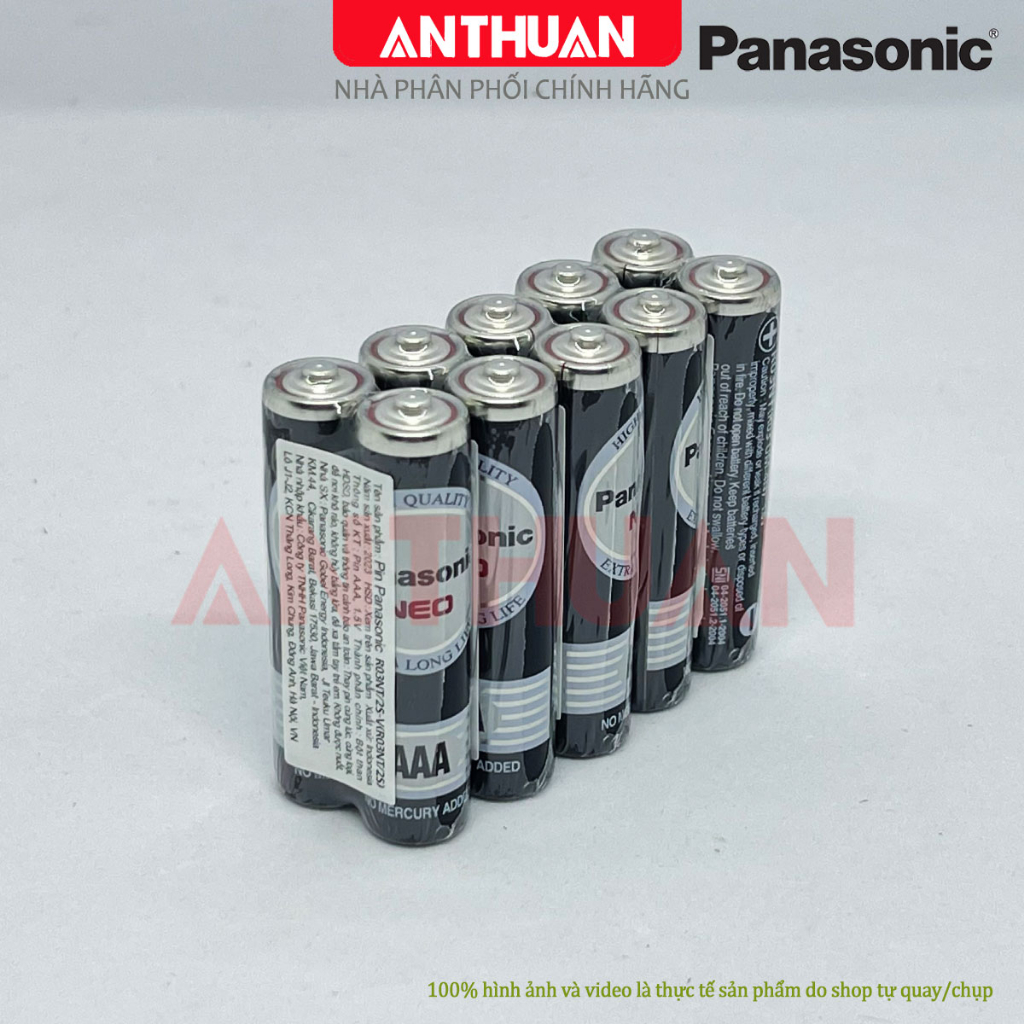 10 Viên Pin AAA Panasonic Đũa Đen NEO R03NT-2S hàng Chính Hãng chất lượng cao.