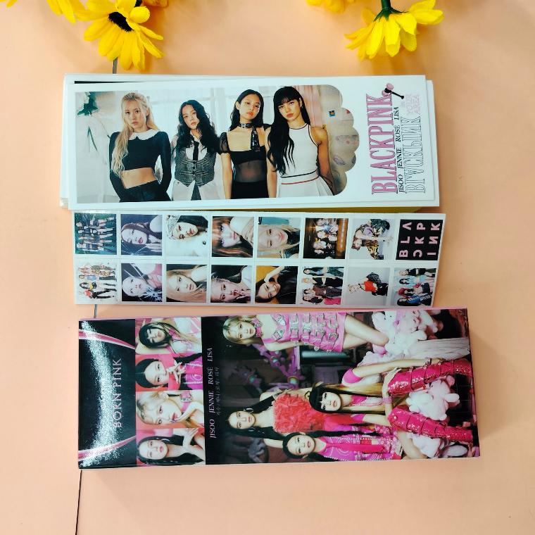 BTS Yet to Come in Cinemas -  BlackPink Born Bink - Bookmark & Stickers