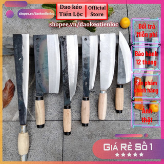 Bộ dao làm bếp siêu bén cán gỗ chắc chắn