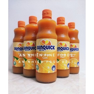 Nước Ép Trái Cây Vị Cam Tươi Nguyên Chất Syrup Orange Sunquick Annhienfooddeli