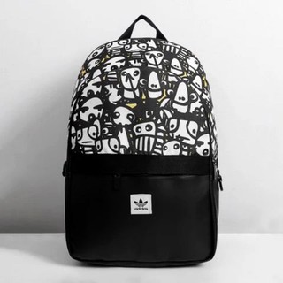 Balo thể thao Adi Das Originals Tongue Lab Backpack unisex, nhiều ngăn, vải chống thấm kích thước lớn