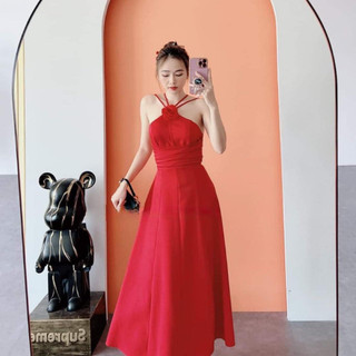 ĐẦM MAXI YẾM HOA CỔ