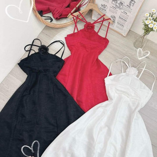 ĐẦM MAXI YẾM HOA CỔ