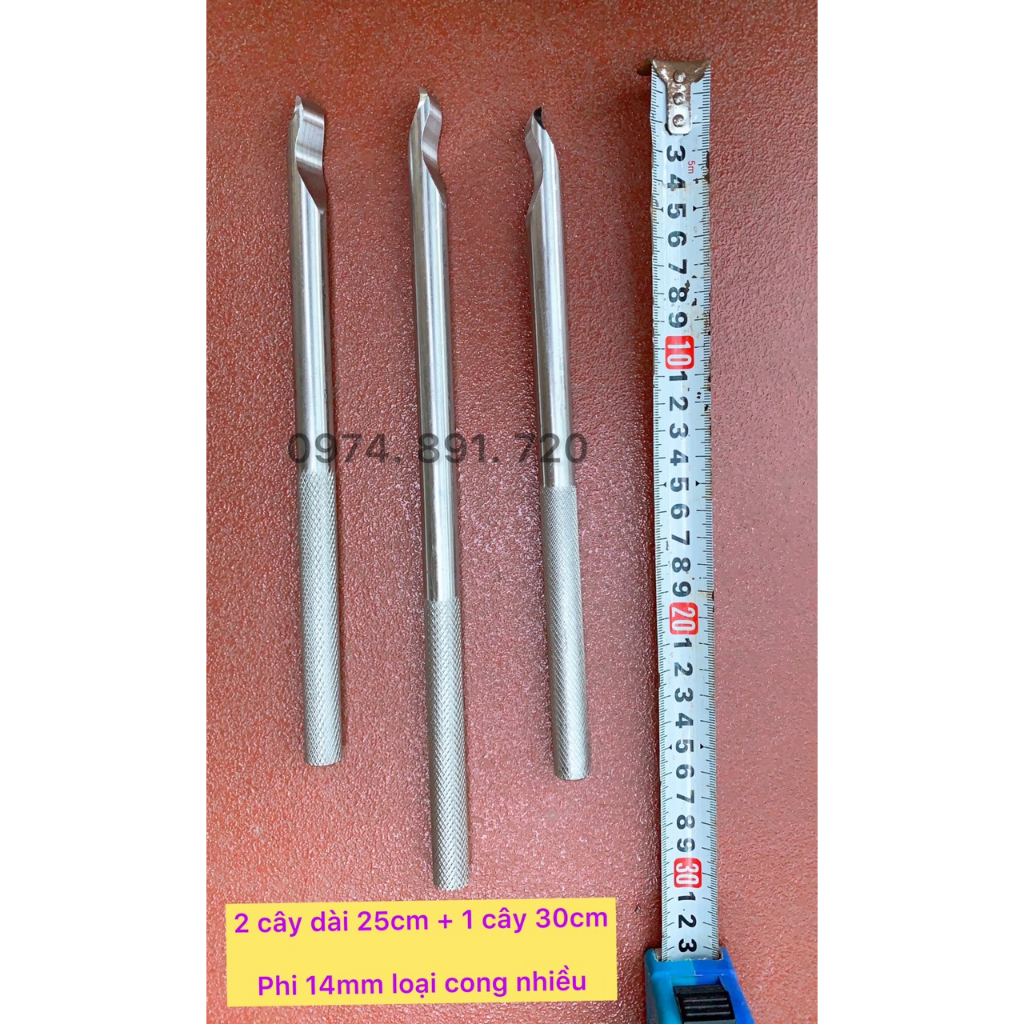 Móc lốp xe máy, xe đạp inox 304 phi 14mm loại cong nhiều