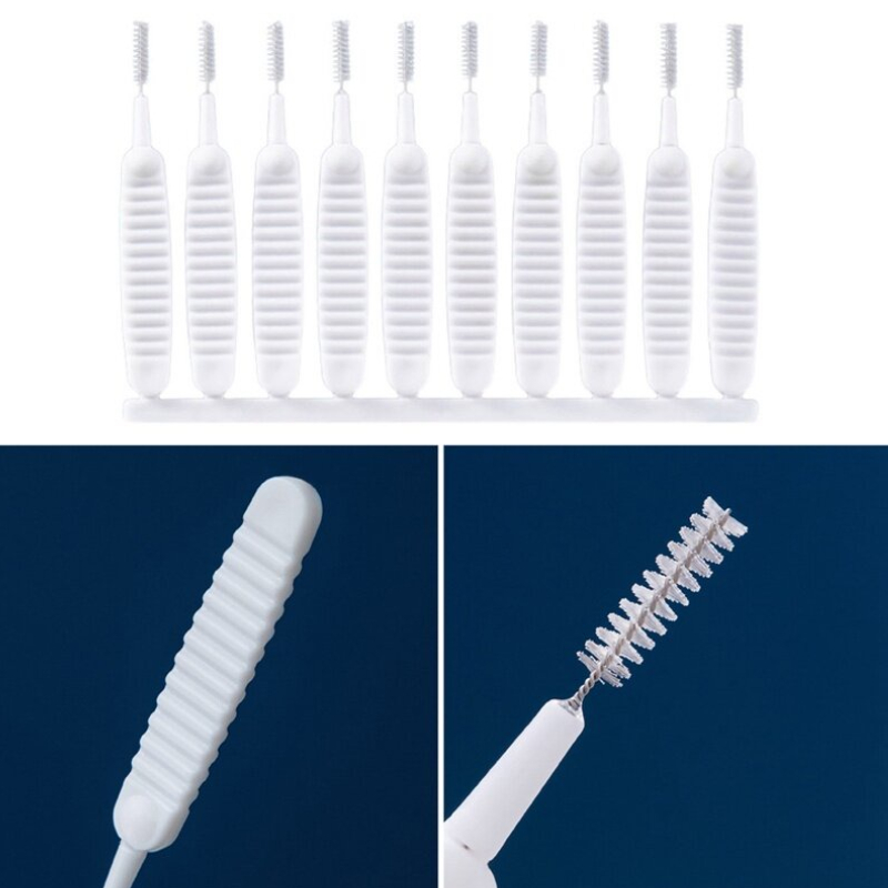 Combo 10 Cọ Bàn Chải Mini Chuyên Vệ Sinh Tai Nghe, Vòi Hoa Sen, Các Khe Hẹp Trên Điện Thoại, Vòi Nước