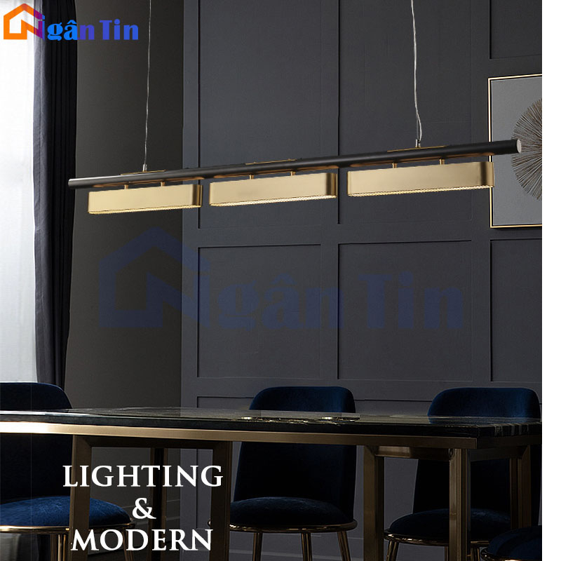 Đèn thả trần bàn ăn trang trí quầy bar phòng làm việc Led 3 chế độ màu TTK92 Ngân Tin