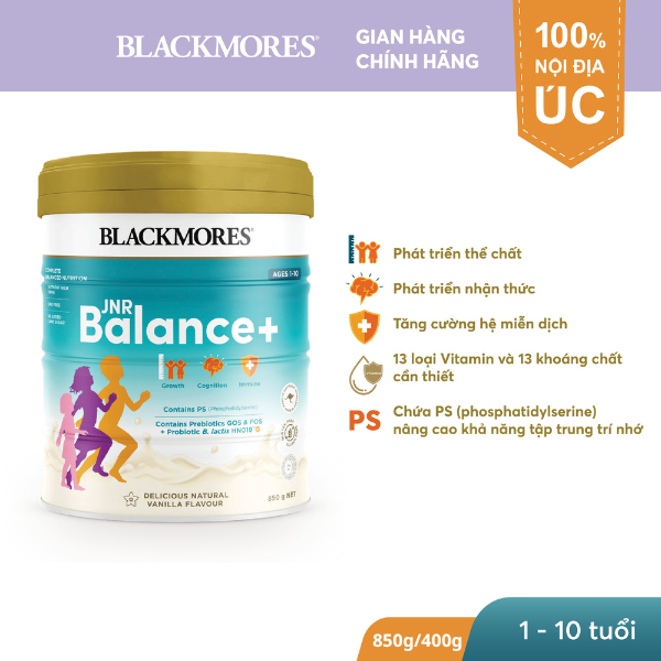 Sữa Blackmores JNR Balance+ Của Úc Cho Trẻ Từ 1 - 10 Tuổi