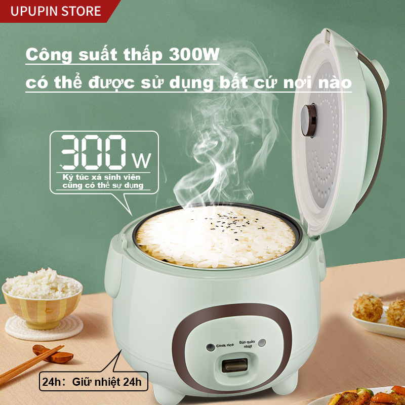 Nồi cơm điện mini UPUPIN CFXB20-AS2 400W 1.2L-2L dung lượng lớn đáp ứng nhiều nhu cầu sử dụng - Phù hợp ccho 2-3 đến 4-8