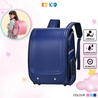 Balo cho bé đi học chống gù lưng kiểu dáng nhật bản BLK03 chống nước phản quang , Cặp học sinh tiểu học lớp 1 lớp 5