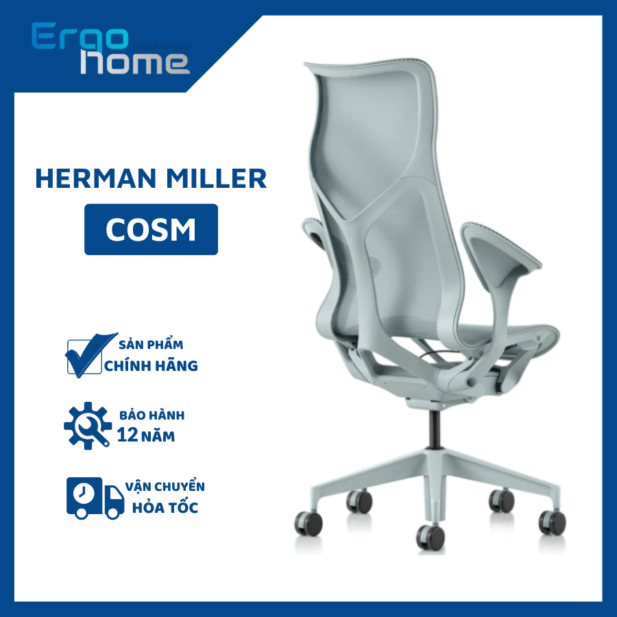 Ghế Công Thái Học Cao Cấp Herman Miller Cosm thiết kế bắt mắt, chất lượng đạt chuẩn quốc tế bảo hành 12 năm - ERGOHOME