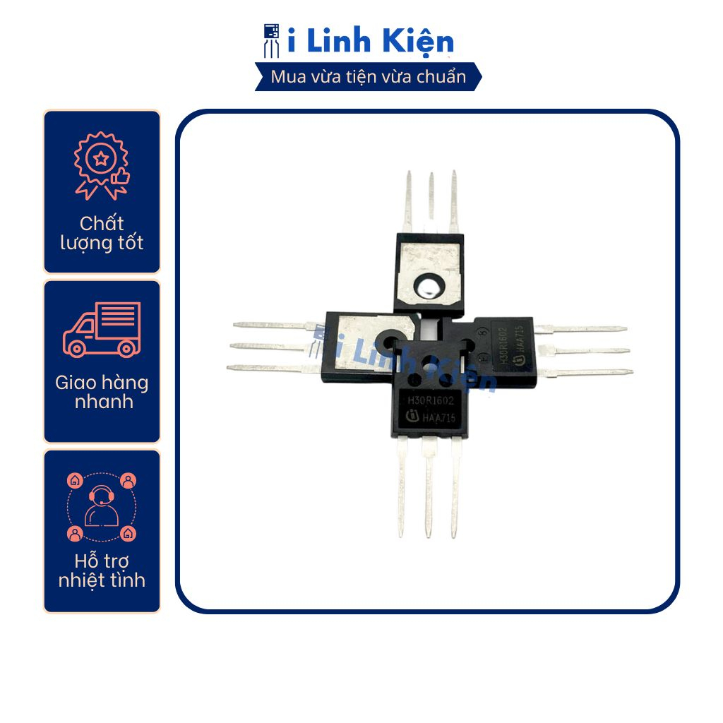 IGBT bếp từ H30R1602 30R1602 30A 1600V tháo máy chất lượng tốt .