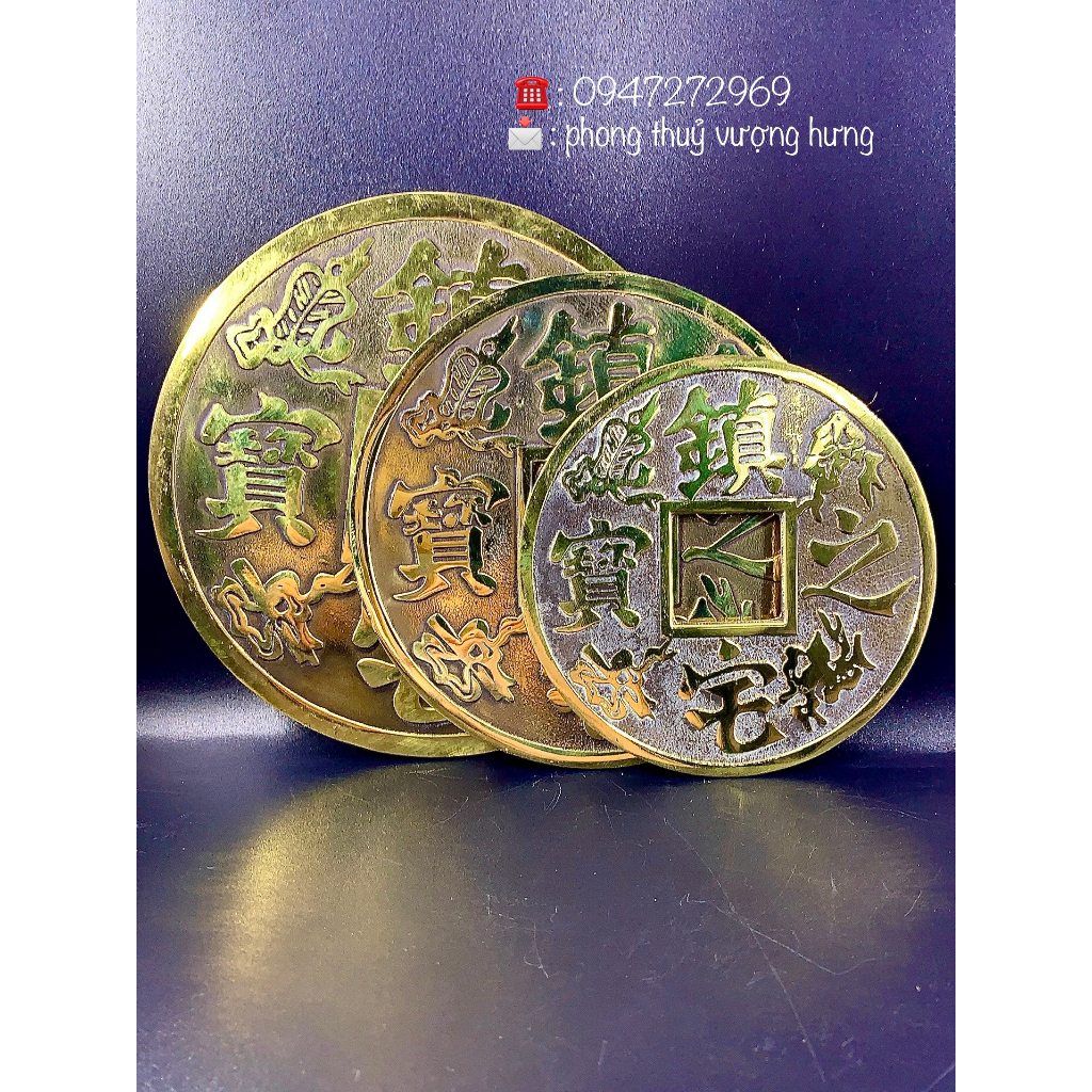(Giá Sỉ) Gương Đồng phong thuỷ trấn trạch, chiêu tài, song ngư, tiểu đồng tử bằng đồng nguyên chất, có 2 mặt, phản quang
