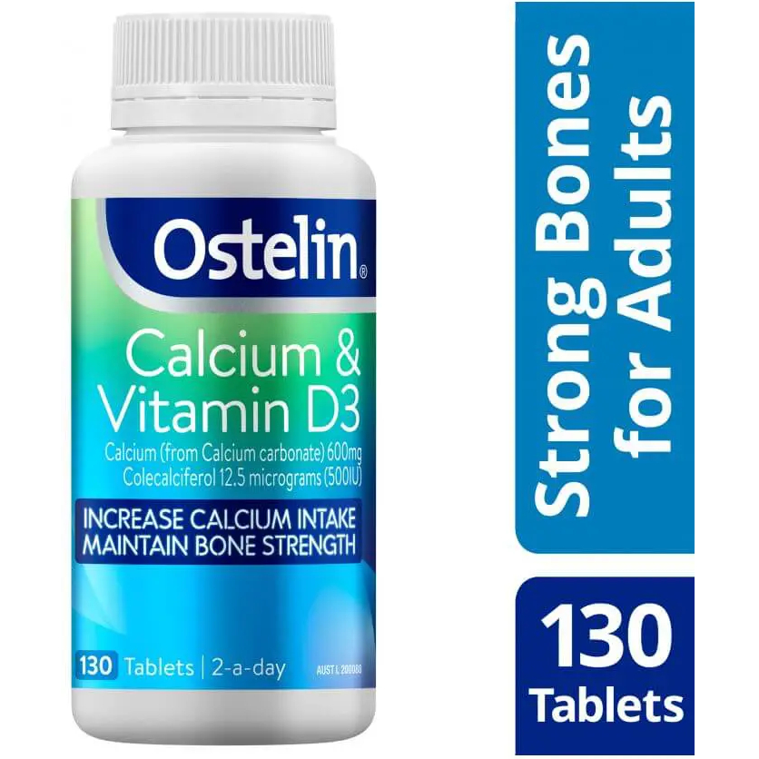 Viên uống bổ sung Canxi và Vitamin D3 cho mẹ bầu Ostelin Calcium & Vitamin D3 130 viên Úc