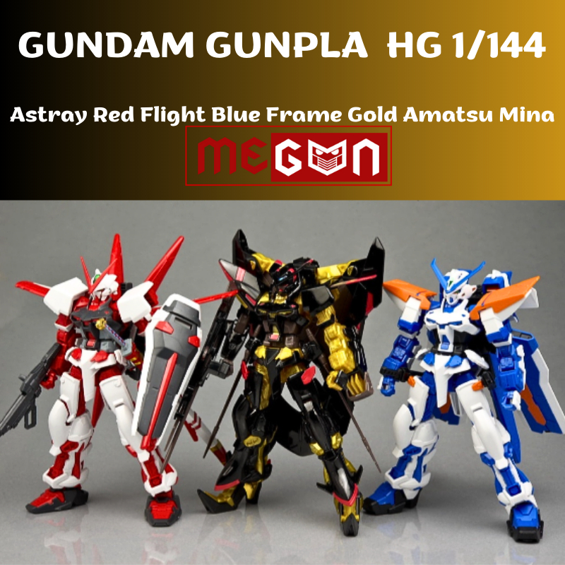 Mô hình lắp ráp HG 1/144 Astray Justice Strike Freedom Sword Impulse Zaku Raiser Destiny mô hình Megun