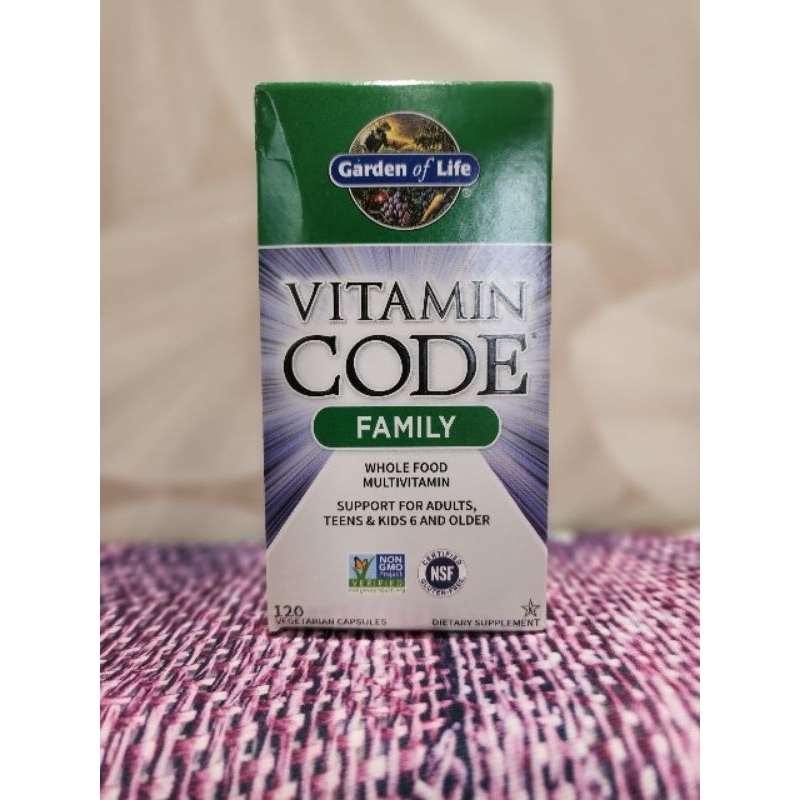 VITAMIN TỔNG HỢP CHO CẢ GIA ĐÌNH VITAMIN CODE FAMILY - GARDEN OF LIFE