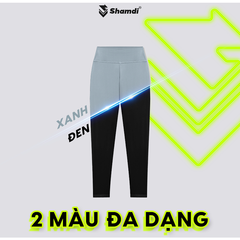 Quần Legging Dài Nữ SHAMDI Soft Cạp Cao, Siêu Co Giãn, Tôn Dáng, Chuyên Dùng Tập Gym, Yoga, Các Thể Thao - SD1157