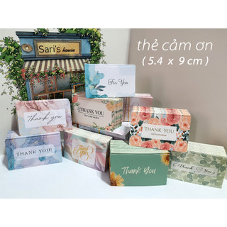 50 thẻ cảm ơn size namecard (5.4x9)