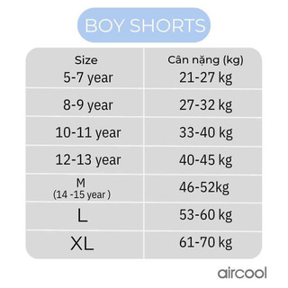 Quần đùi lót Aircool bé trai