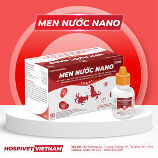 Men nước nano chai 10ml, ngăn ngừa tiêu chẩy gà đá, gà chọi, chim