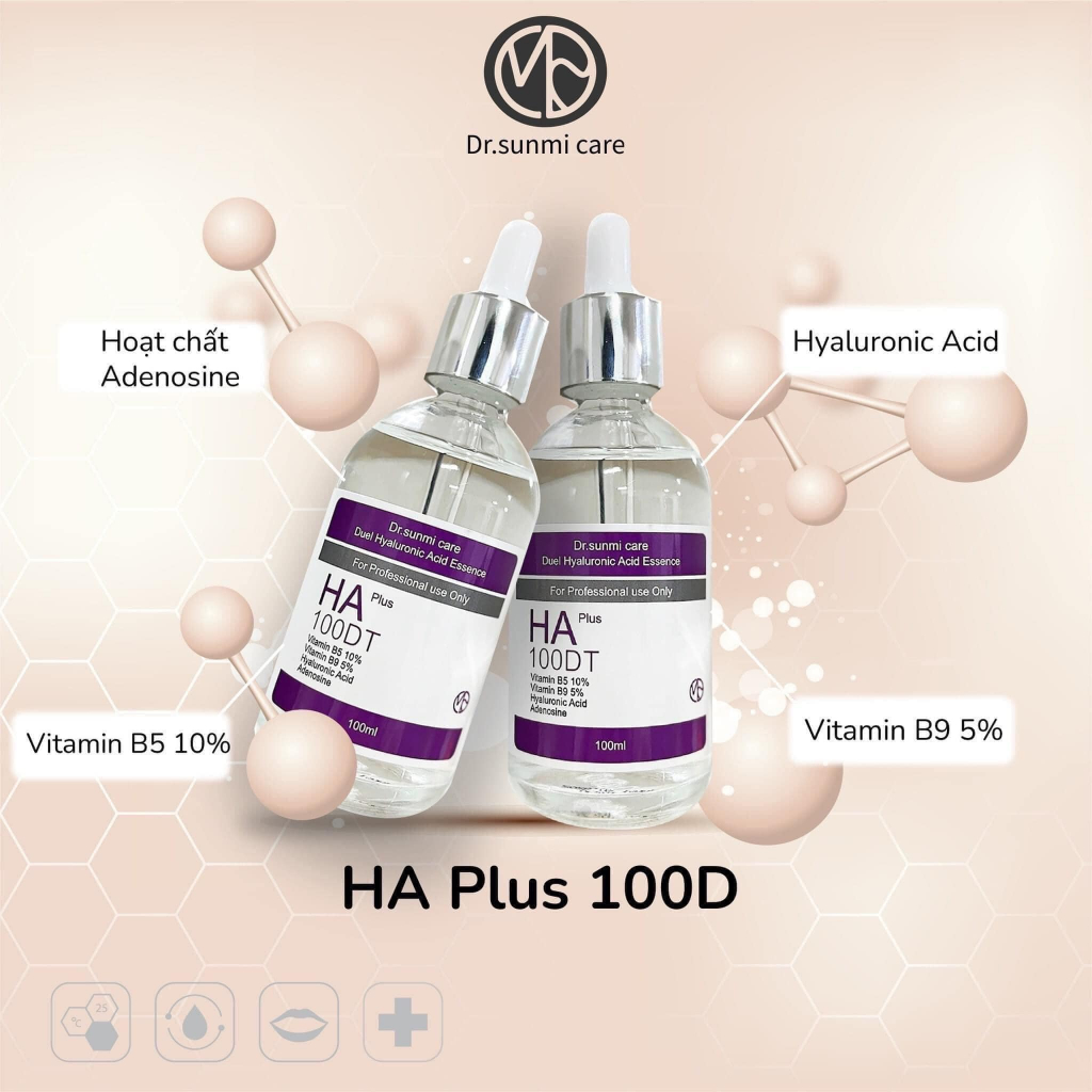 Tinh Chất Dr.Sunmi Care Dưỡng Ẩm Phục Hồi Da HA Plus 100DT