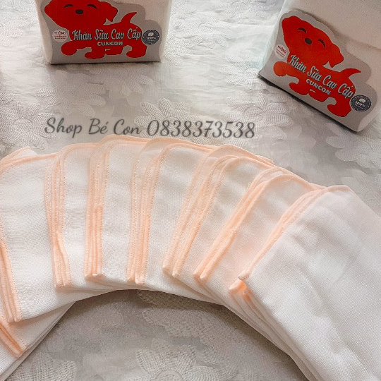 Khăn sữa xô cao cấp Cún Con