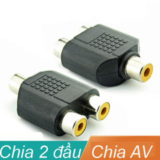 Đầu chia av : 1 đầu cái ra 2 đầu cái dùng cho av audio