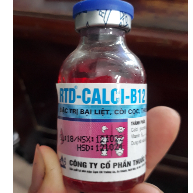 Canxi B12 -phòng bại liệ.t, thiếu canxi trên gia súc gia cầm