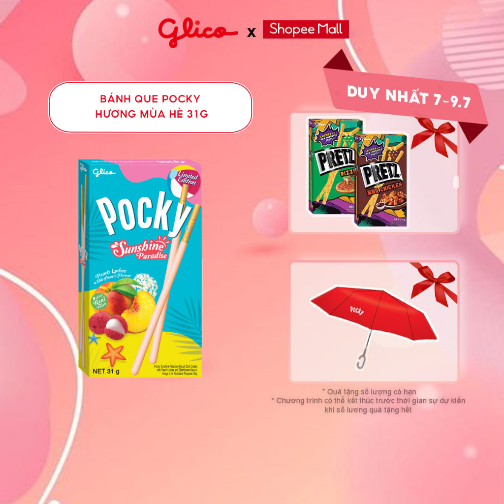 BÁNH QUE POCKY HƯƠNG MÙA HÈ 31G