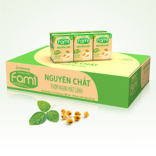 Thùng sữa đậu nành Fami Nguyên chất / Canxi / Ít đường