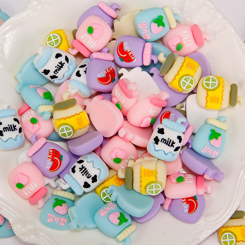 Set 10 charm theo chủ đề Trang trí toploader, kẹp tóc