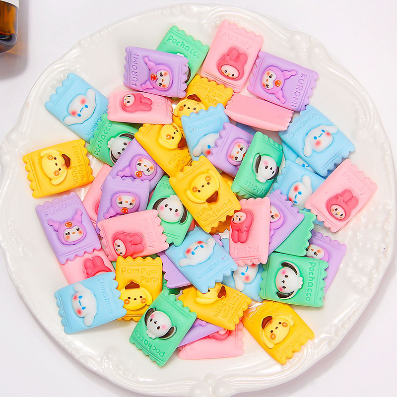 Set 10 charm theo chủ đề Trang trí toploader, kẹp tóc