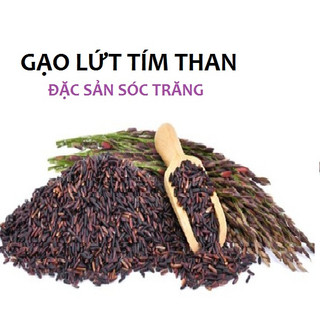Gạo lứt dẻo tím than đặc sản gạo hoang sóc trăng