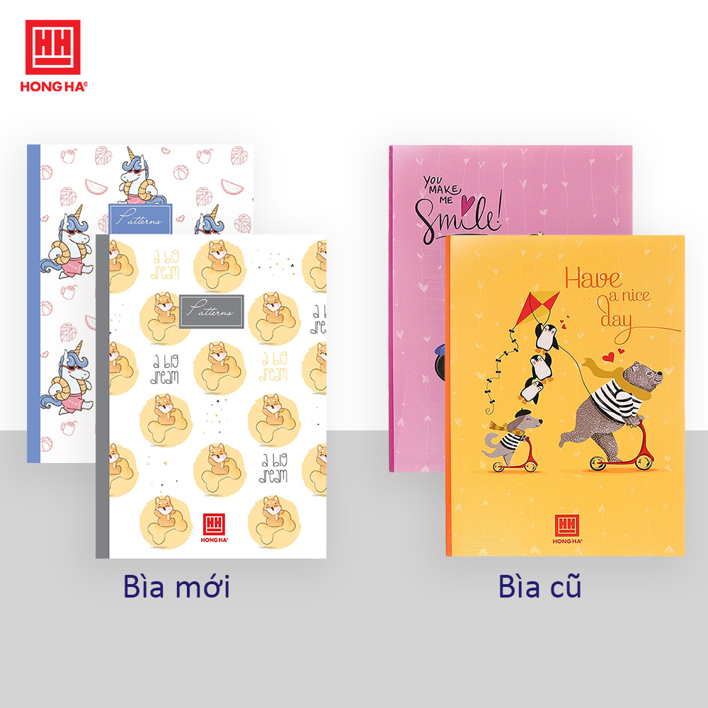 Tập 4 ly ngang Hồng Hà 200 trang South Star Dreaming Bear dành cho học sinh miền Trung - Nam