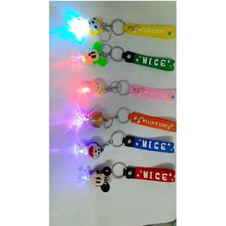 Móc khoá có đèn nháy đổi màu Siêu cute-Móc chìa khóa độc đáo