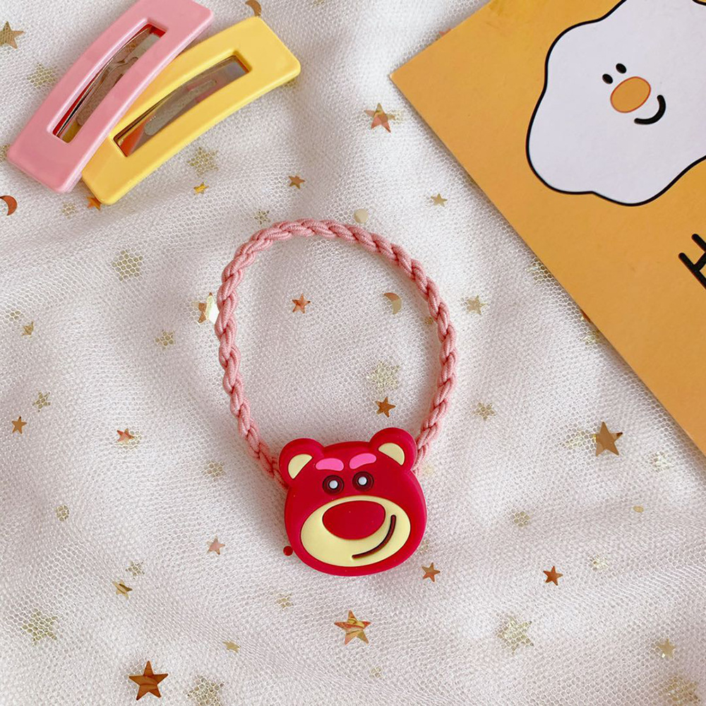 Scrunchies/ Cột Tóc/ Buộc Tóc Kèm Charm Gấu Dâu Sanrio Hoạt Hình Xinh Xắn Cinnamoroll Kuromi Pompompurin
